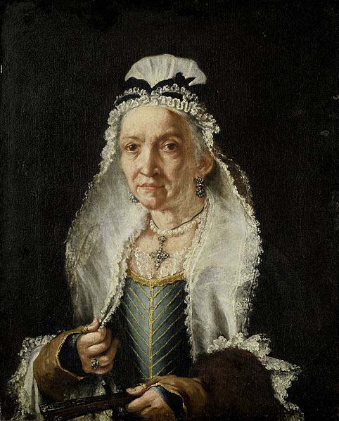 Circle of Fra Galgario Portrait of an Old Lady